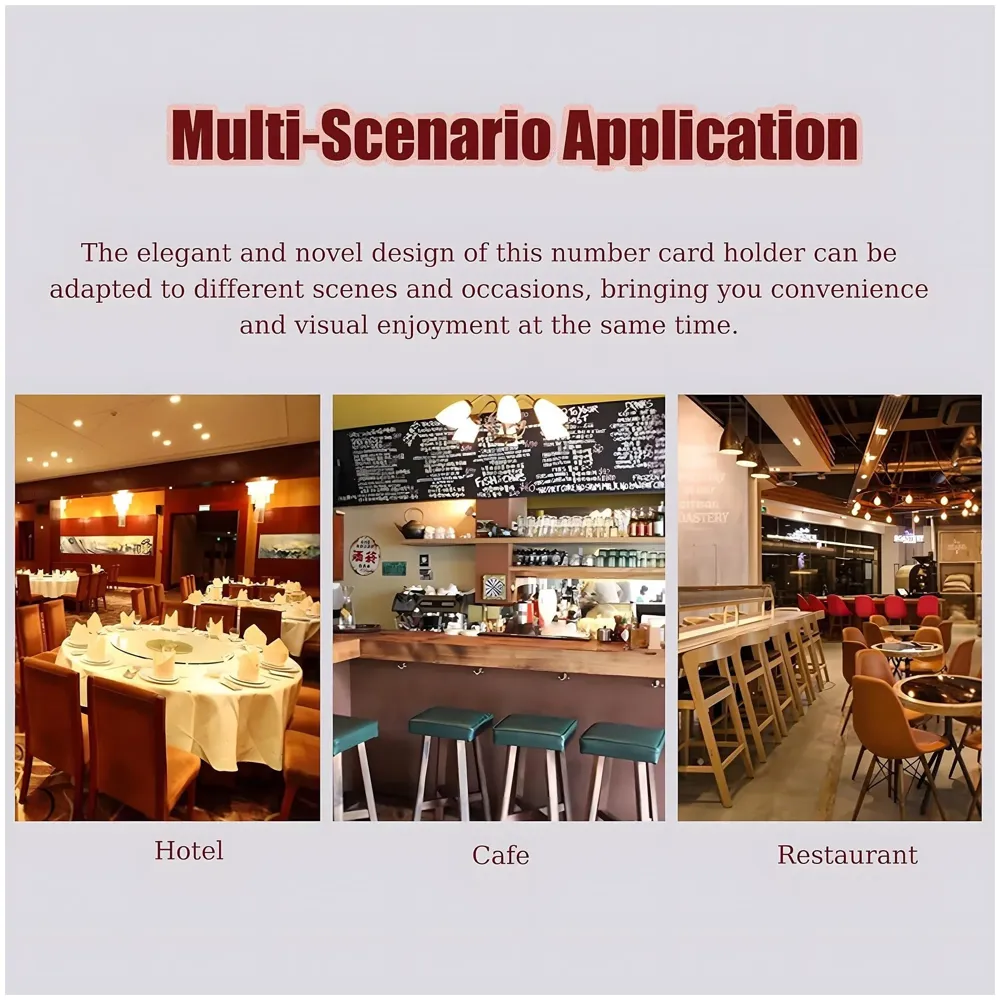 Stainless Steel Buffet Food Name Card Holder – Elegant and Durable Name Card Stand for Weddings, Catering Events, and Restaurants Buffets – 11cm