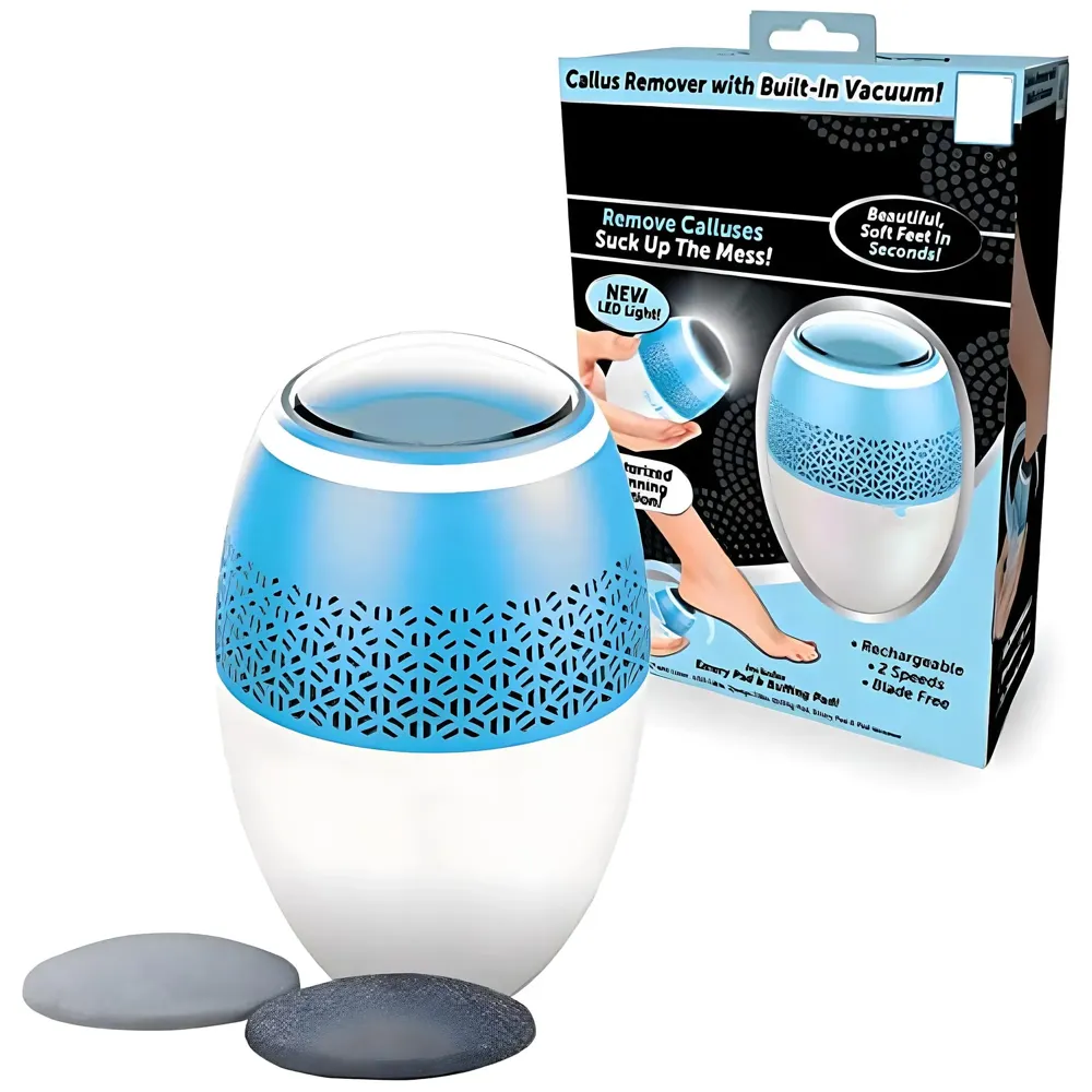 Professional Callus Remover Filer Pedicure Device for Feet with Built-in Vacuum Electric Callus Remover for Mess-Free Exfoliation Foot File Removes Dead Skin from Feet.