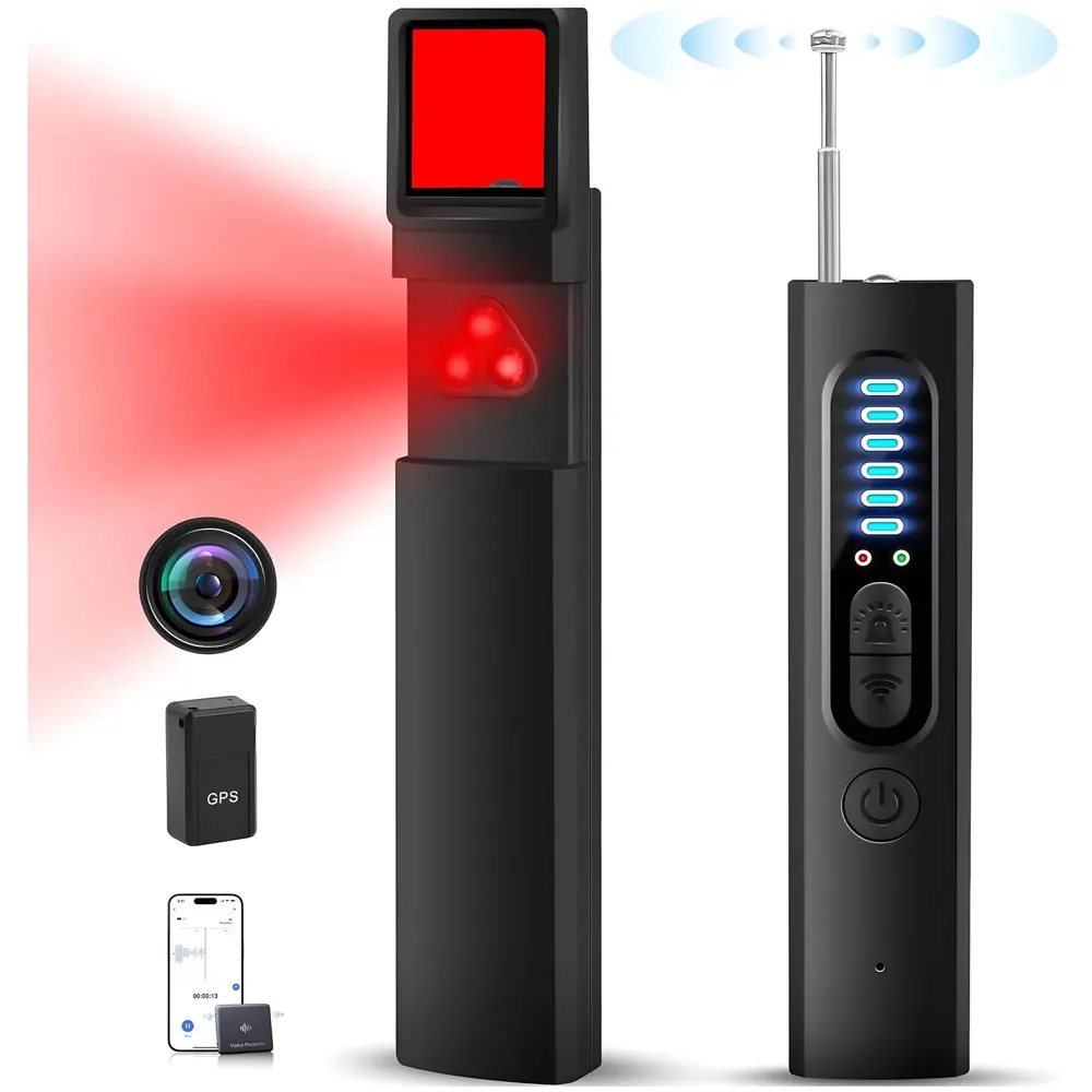 Efaithtek Hidden Camera Detector, Anti Spy RF Detectors, Bug Detectors, Camera Detectors, GPS Detectors,5 Levels Sensitivity, 4 Professional Modes, Privacy Protector for Hotels Rooms Cars