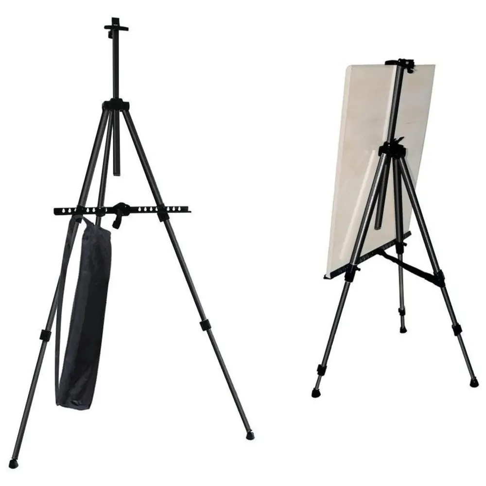 Pack of 2 Easel for Art Adjustable Lightweight Telescopic Artist Display Stand with Carry Bag. Showroom Display Stand (2 Pcs)