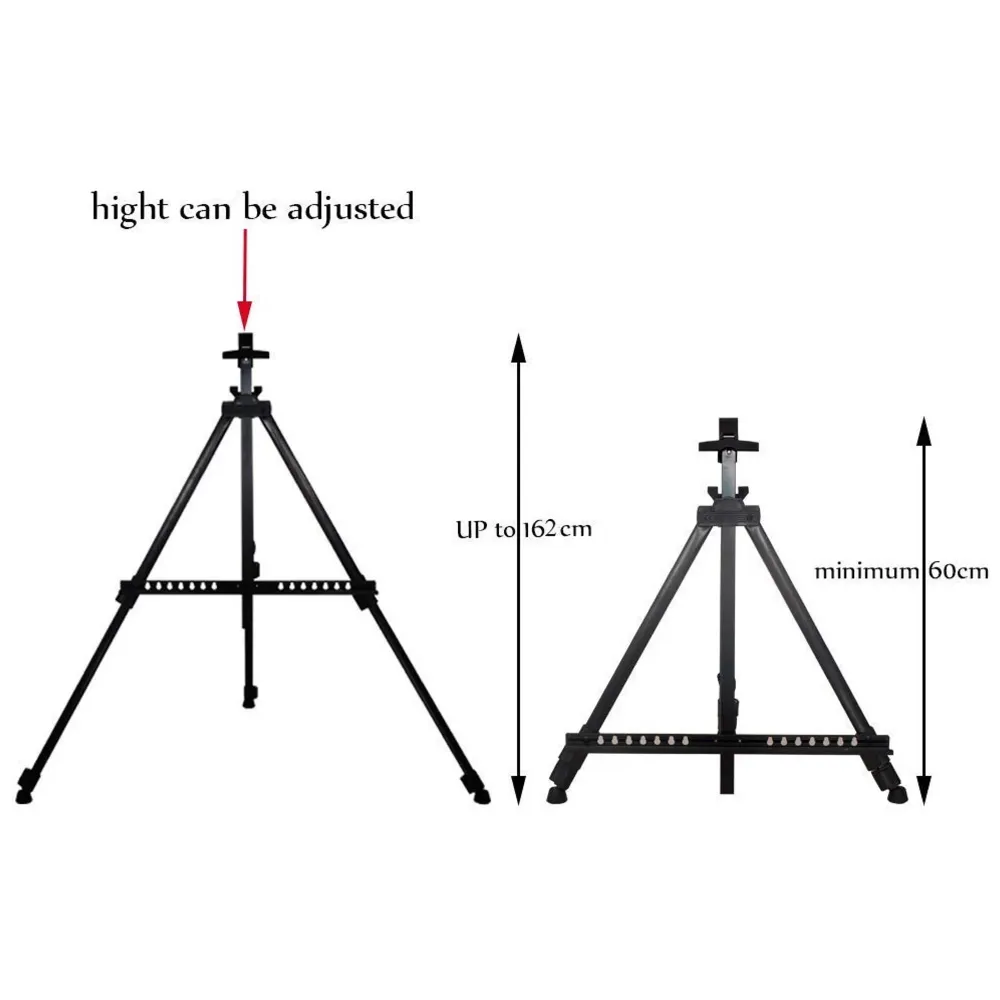 Easel for Art Adjustable Lightweight Telescopic Artist Display Stand with Carry Bag. Showroom Display Stand (1 PC) - 7