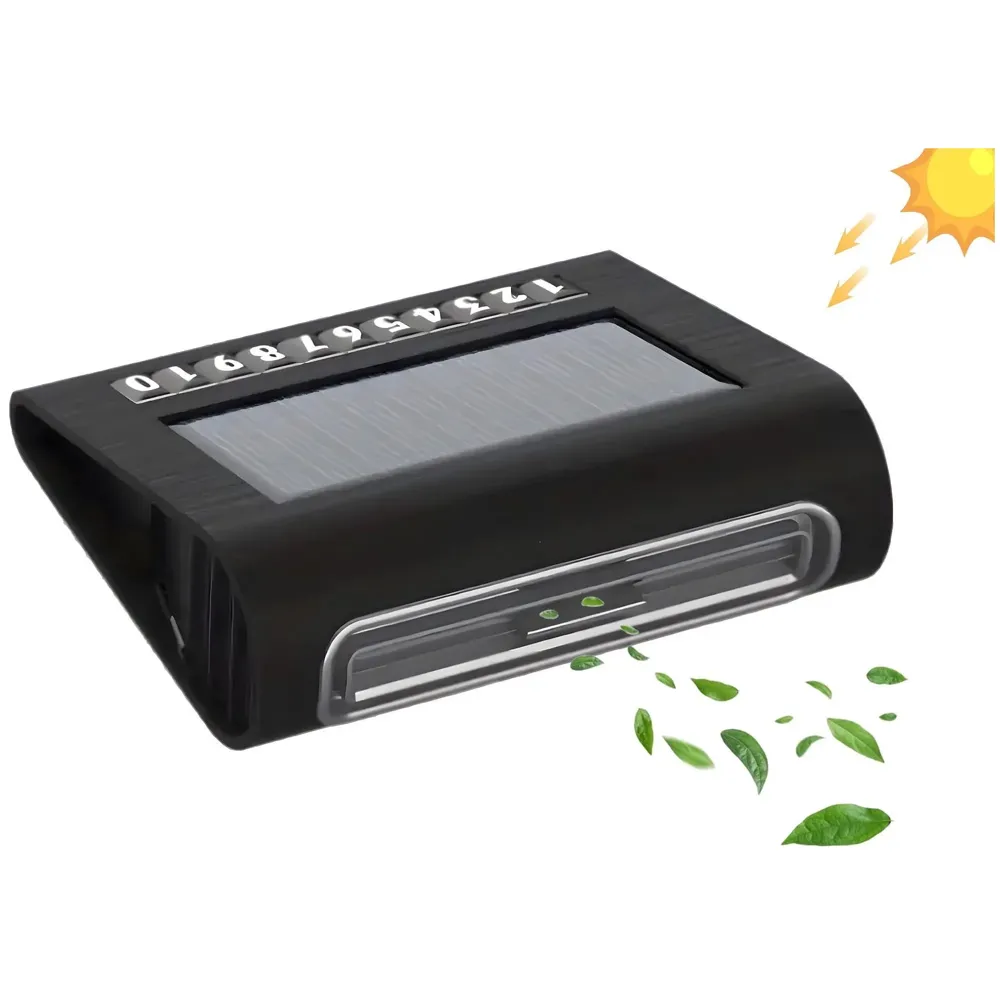 Car Air Purifier Solar Powered – Fresh Air Automatic Quiet Portable Air Purifier for Car, Removes 99.9% of Dust, Smoke, Odours, and Harmful Particles, Ideal for Car Office Bedroom