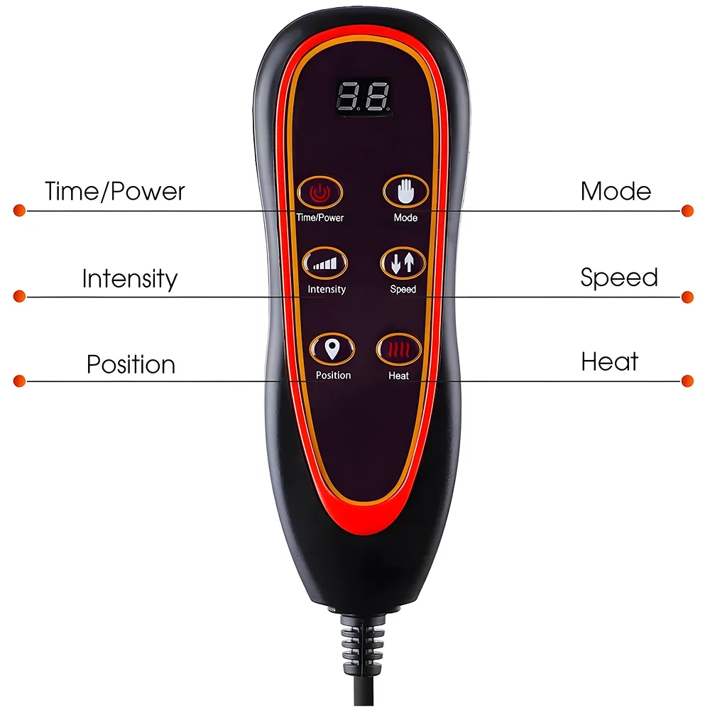 Full Body Massage Cushion With 9 Massage Modes For Home Car Office Relax Heating Vibration Back Massager Electric Body Pain Relief Seat Pad Massage Chair Cushion With Plug And Car Plug Premium