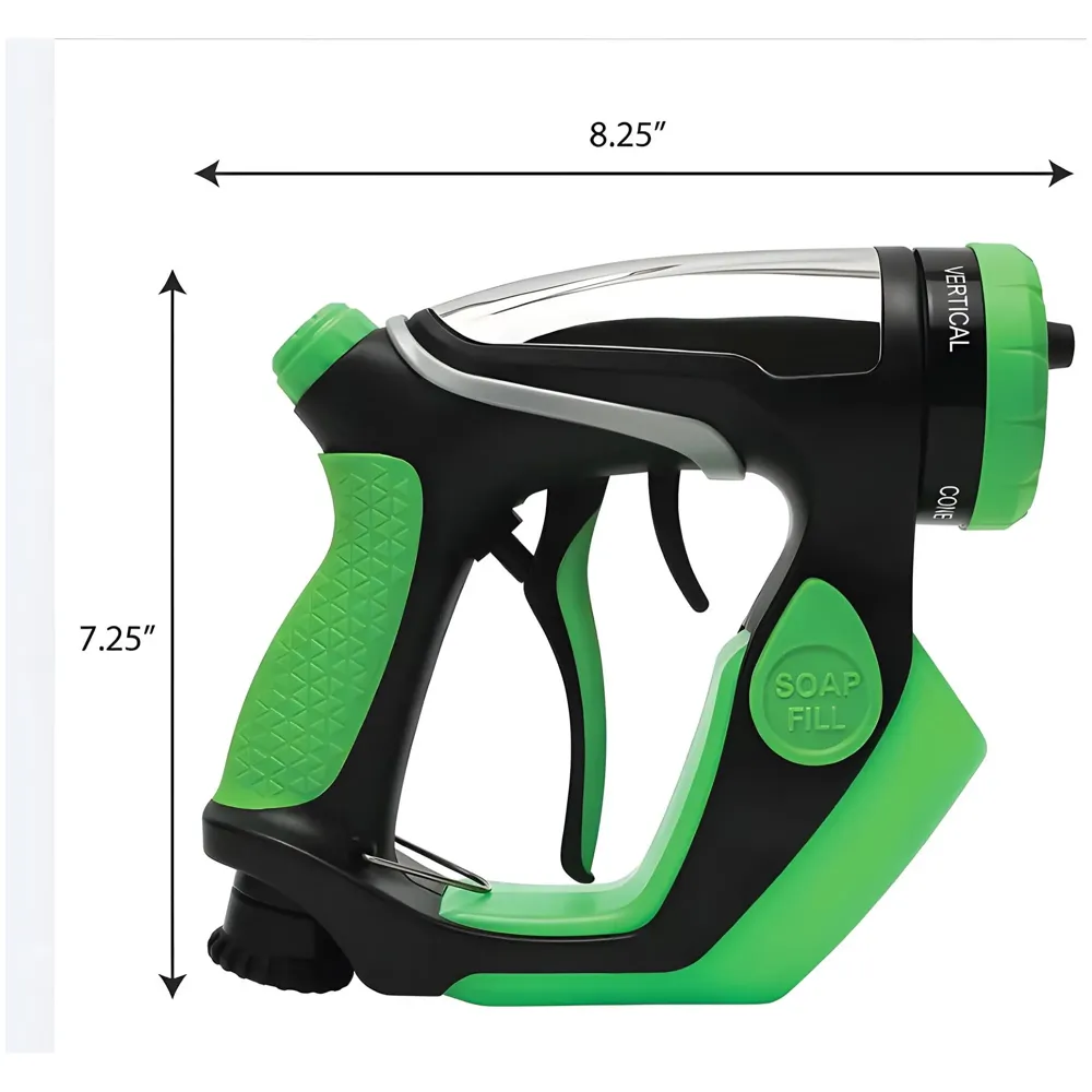 4 in 1 Car Bike Cleaning Foam Hose Attachment – Spray Gun Nozzle with Liquid Soap Jet Wash Sprinkler Accessory 4 Watering Modes No Pipe Only Head - 4