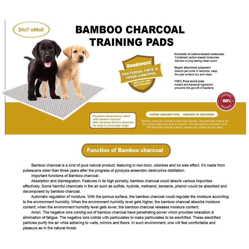 Puppy Carbon Activated Training Pad ~ Pee Pads Ideal for and Potty Training Odour Less (Carbon 60 x 60 Cms, 20) - 5