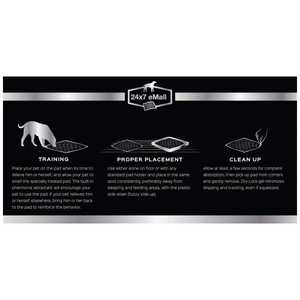 Puppy Carbon Activated Training Pad ~ Pee Pads Ideal for and Potty Training Odour Less (Carbon 60 x 60 Cms, 20)