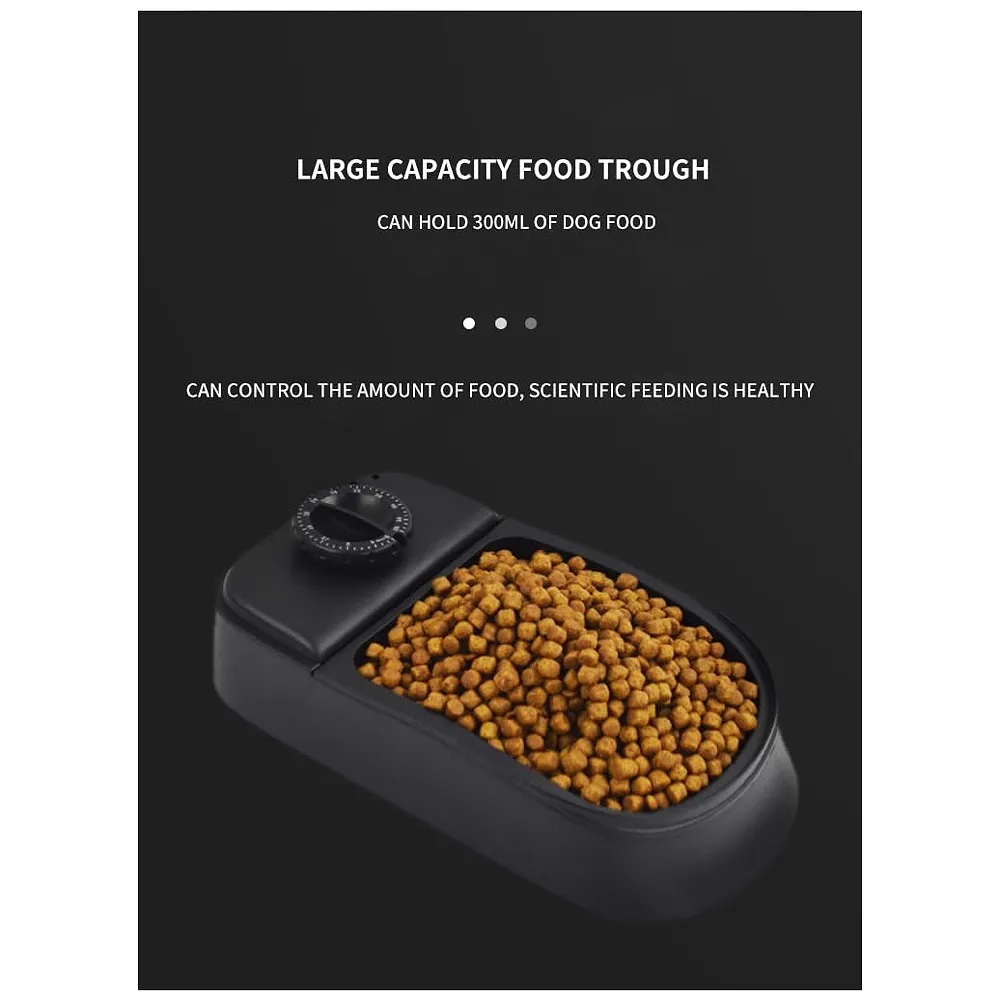 Automatic Pet Feeder for Cats and Dogs, 2 in 1 Upgraded Timed Dry Pet Food Feeder with Display, 48 Hours Retain Freshness for Semi Wet Food, Healthier Meal for All Home Pets. Premium