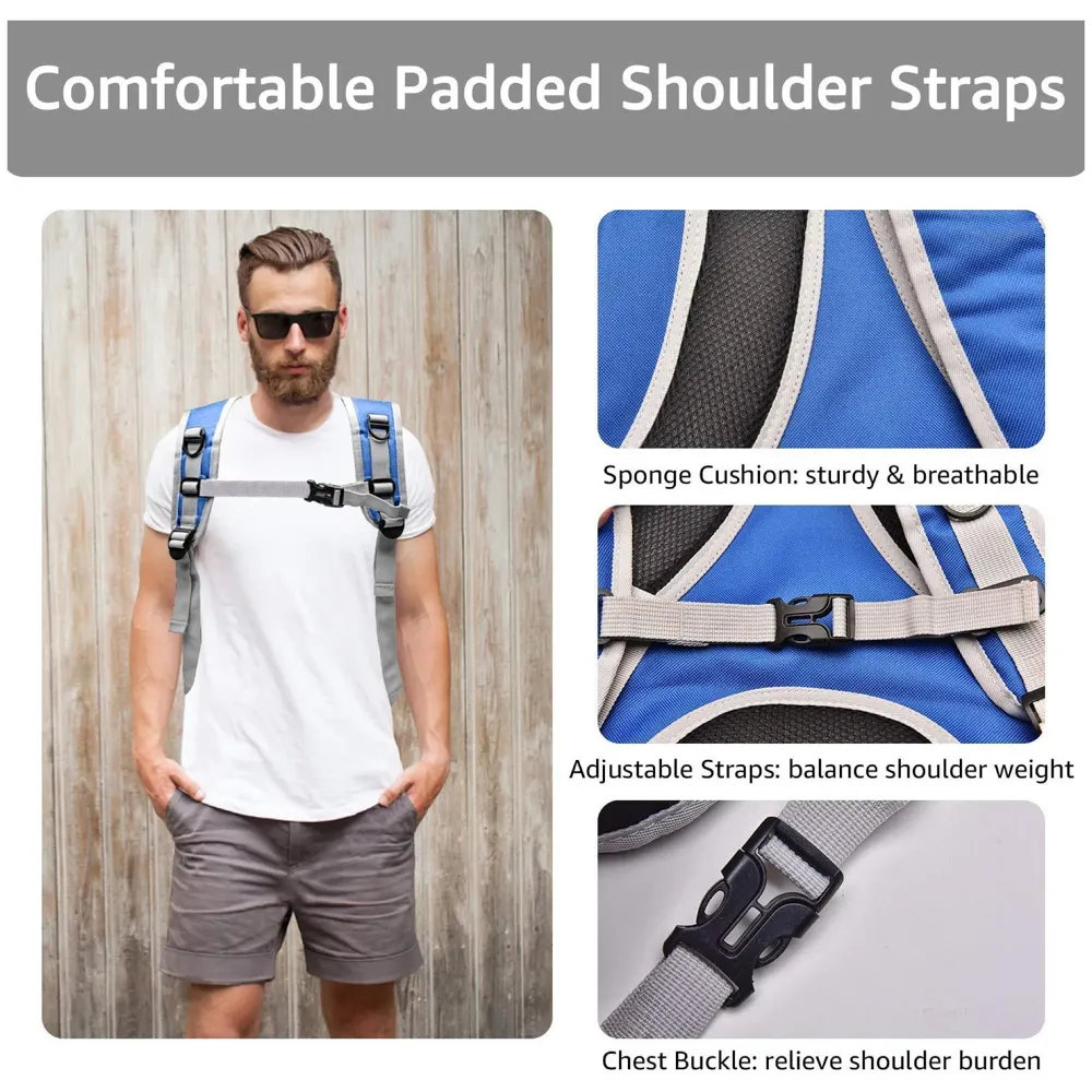 Creative Transparent Pet Backpack Carrier Breathable Capsule Traveller for Cats and Small Dogs. (Blue)