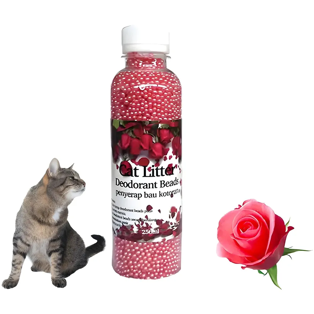 Rose Cat Litter Deodorizer Litter Box Odour Eliminator | Rose Fragrance Cat Litter Deodorizer | Replaces Cat Odours and Smells to Keep Your Home Fresh and Clean