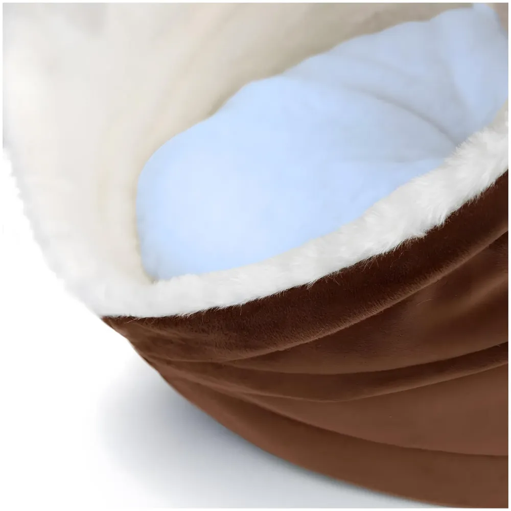 Cat Bed Tunnel Soft Cotton Foldable and Washable, Removable Cushion Ideal for All Cats and Small Dogs. Sleeping Sitting. 45cm x 45cm - 5