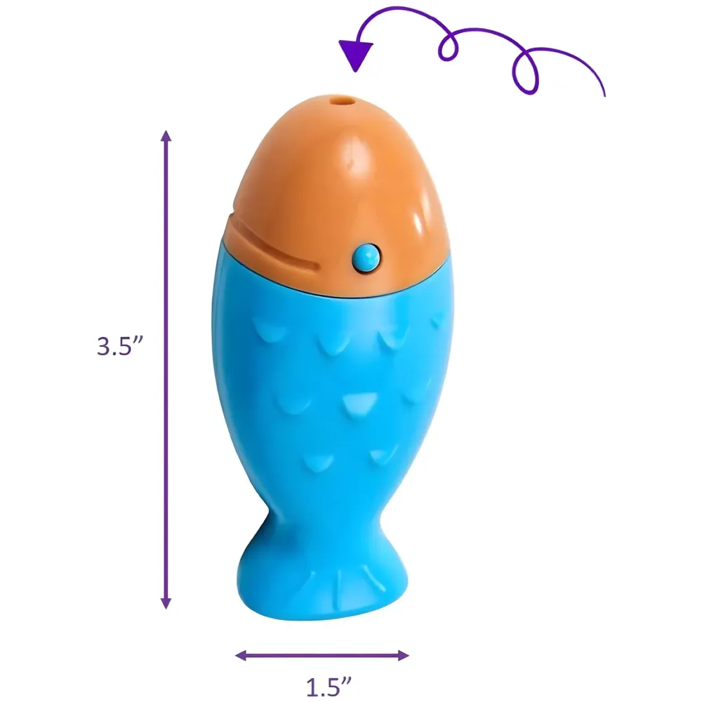 Cat Laser Toy Fish Shape Chasing Laser LED Pointer Interactive Lazer Pen for Pets Kittens Cats Pointer Shaped Red Dot Ergonomic