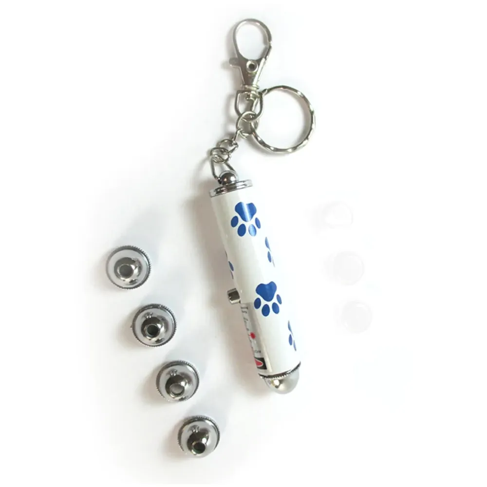 Cat Laser Toy 5 in 1 Chasing Laser LED Pointer Interactive Lazer Pen for Pets Kittens Cats Pointer Shaped Red Dot Ergonomic