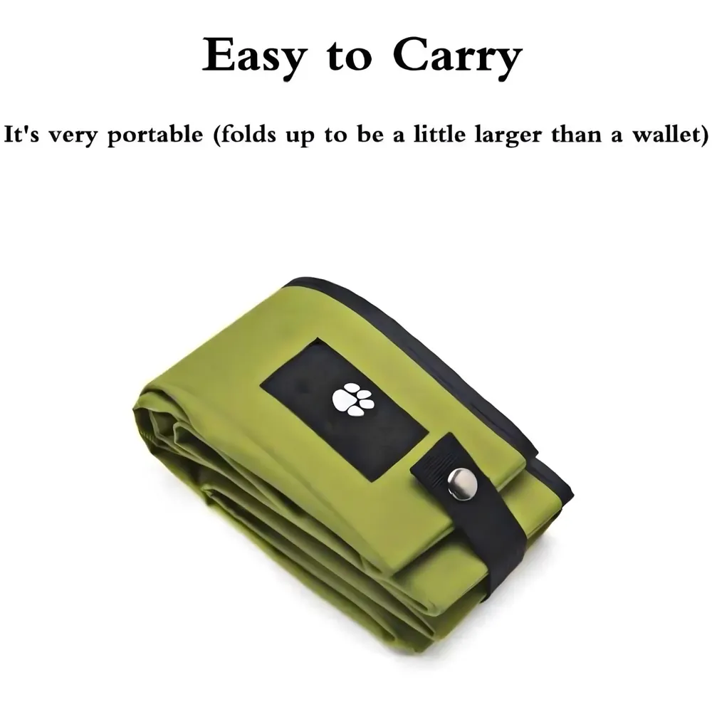 Small Foldable cat Litter Box, Cloth Portable for Travel, Waterproof, Easy to Clean, Home Use, 38 x 30 cm for Small Cats and Kittens