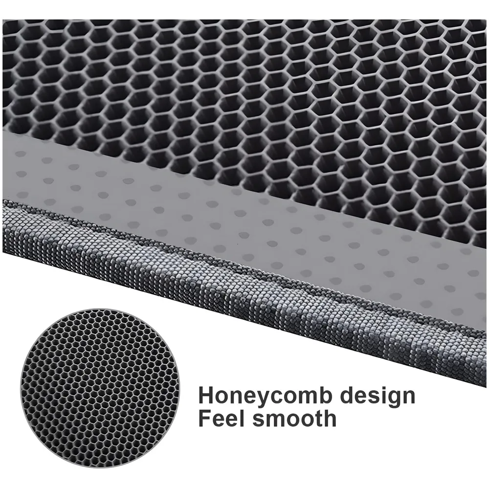 Cat Litter Mat 12 x 12 Inch, Small Size Litter Box Carpet, Honeycomb Double Layer Trapping cat litter tray, Waterproof Urine Proof, Easy Clean Scatter Control - 8
