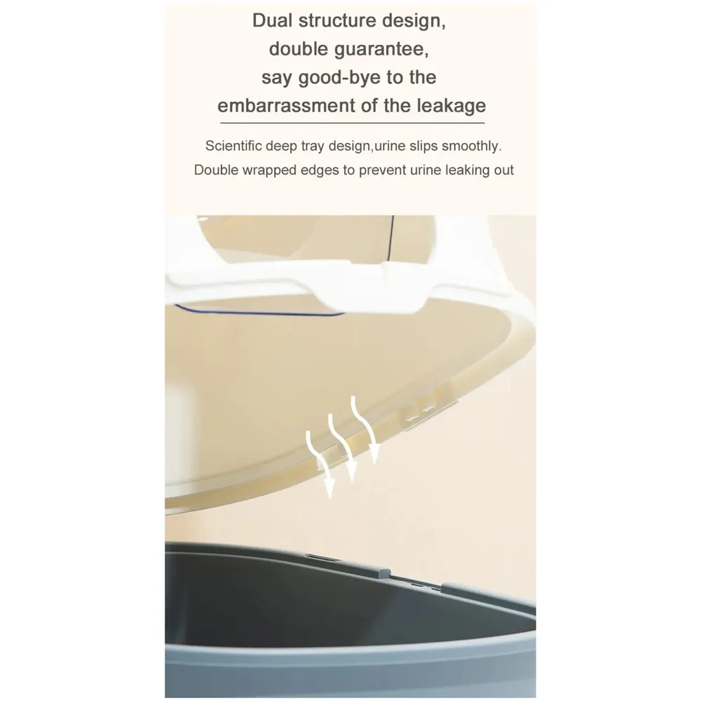 Cat Litter Box Large with Litter Scoop Flip Open Folding Front for Easy Access to Cat Litter Tray 22.5"x17.2"x15", Top and Front Entry and Exit. - 6