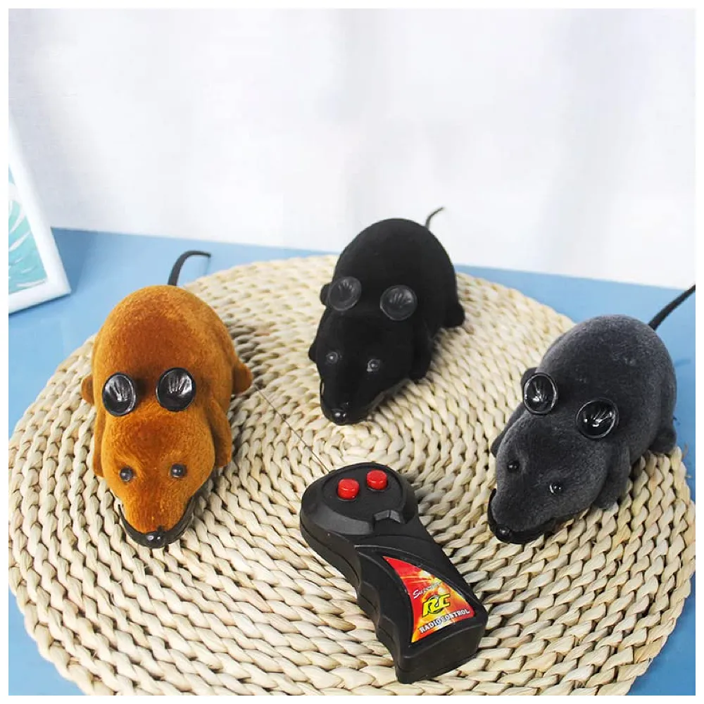 Remote Control Cat Toy, Mouse Shaped, Interactive Play Chasing Running Play time