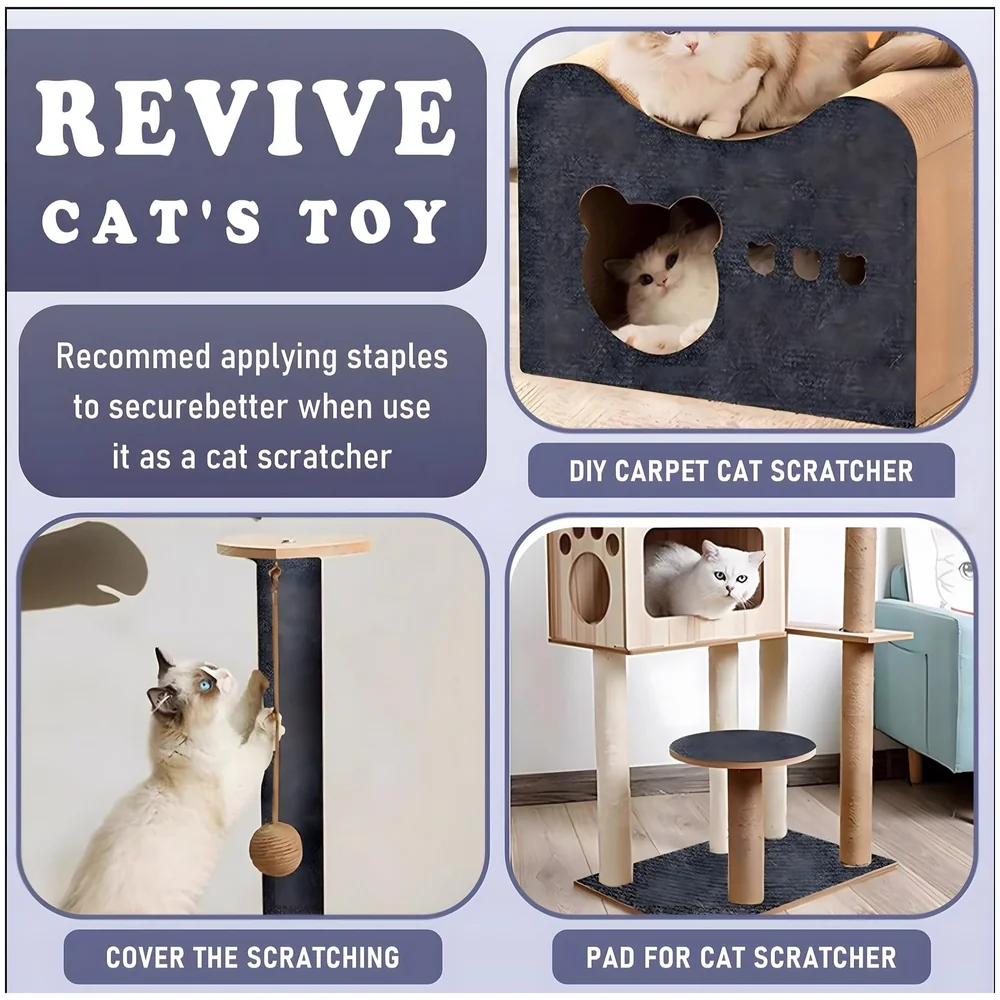 Pack of 2 Cat Scratcher Sofa Protector Adhesive Mat 40x100 cm