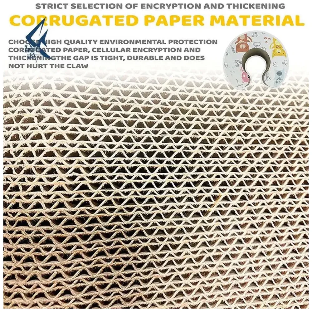 Cat Interactive Toy Scratch Pad Toy Bell Ball, Cat Scratching Cardboard for Indoor Cats/Kitten - Cat Fun Mental Physical Exercise 4 inch x 9.4 inch - 8