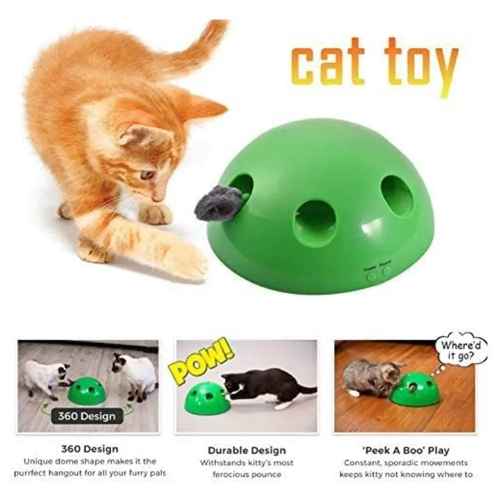 Popping Hide and Seek Cat Toy Interactive Motion Cat Toy for Cats & Kittens Automatic Toy