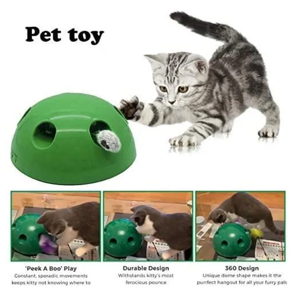 Popping Hide and Seek Cat Toy Interactive Motion Cat Toy for Cats & Kittens Automatic Toy