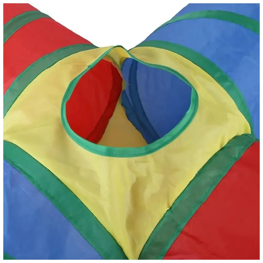 Cat 4 Way Tunnel Cat Toy Indoor/Outdoor Kitty/Puppy Puzzle/Exercise/Hiding Training Toy Pet Tube Collapsible Play Toy - 80 X 30 X 25 CM