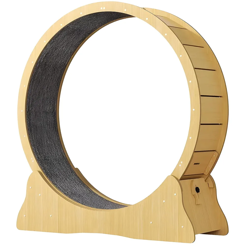 Large Cat Exercise and Running Wheel 40 Inch for Indoor, Sturdy Cat Treadmill Wheel with Locking Mechanism，Stable & Quiet Running for Cat's Healthy 100 Cm Diameter (40 Inch)