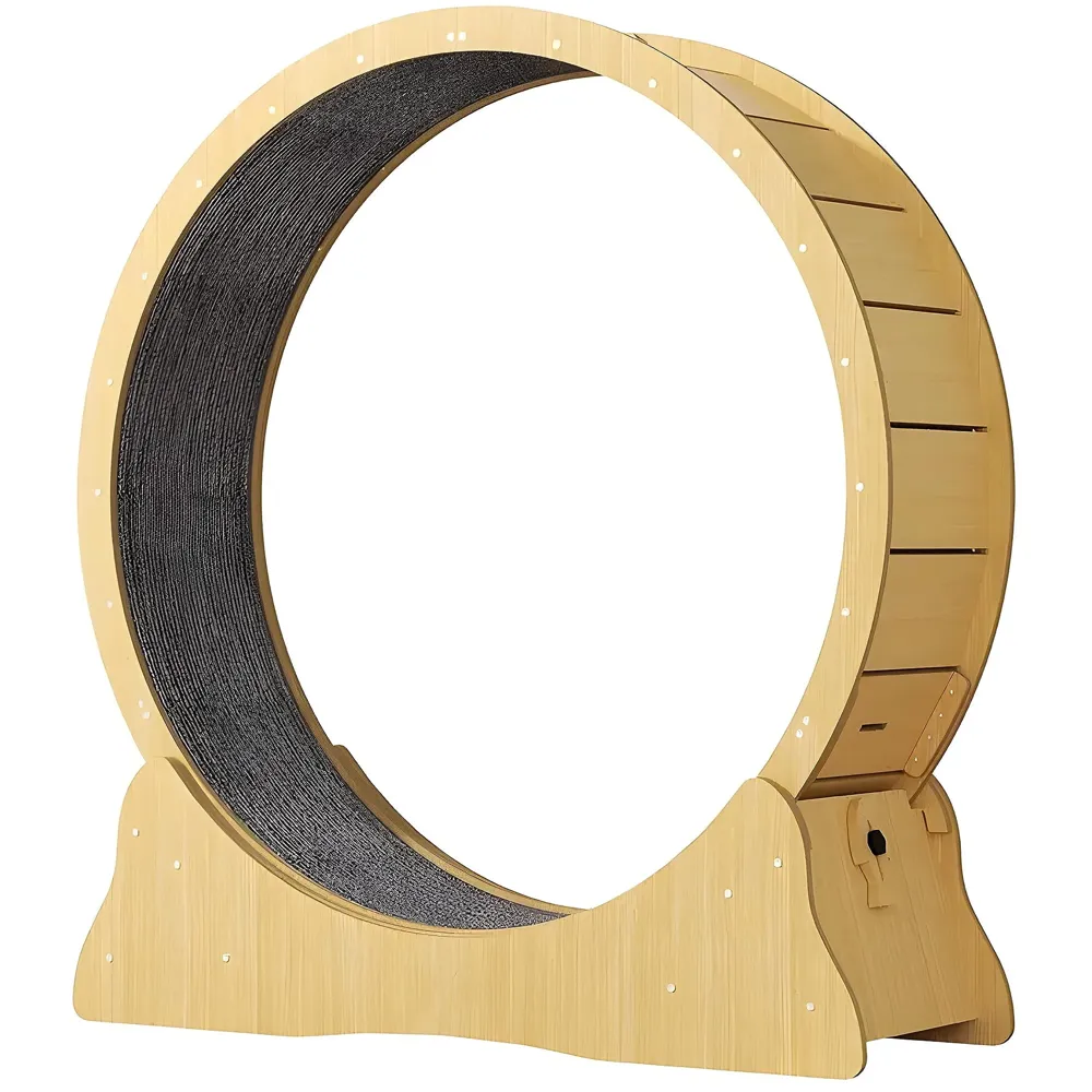 Large Cat Exercise and Running Wheel 40 Inch for Indoor, Sturdy Cat Treadmill Wheel with Locking Mechanism，Stable & Quiet Running for Cat's Healthy 100 Cm Diameter (40 Inch)