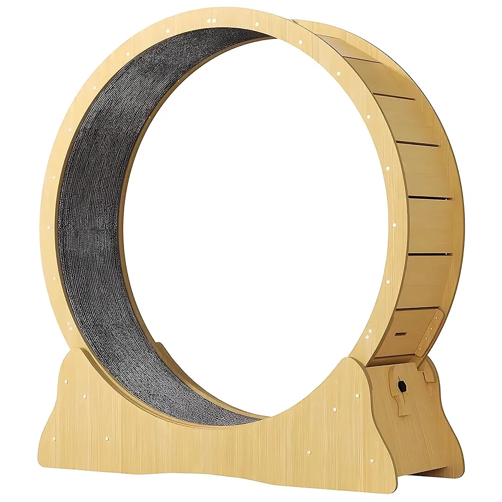 Large Cat Exercise and Running Wheel 40 Inch for Indoor, Sturdy Cat Treadmill Wheel with Locking Mechanism，Stable & Quiet Running for Cat's Healthy 100 Cm Diameter (40 Inch)