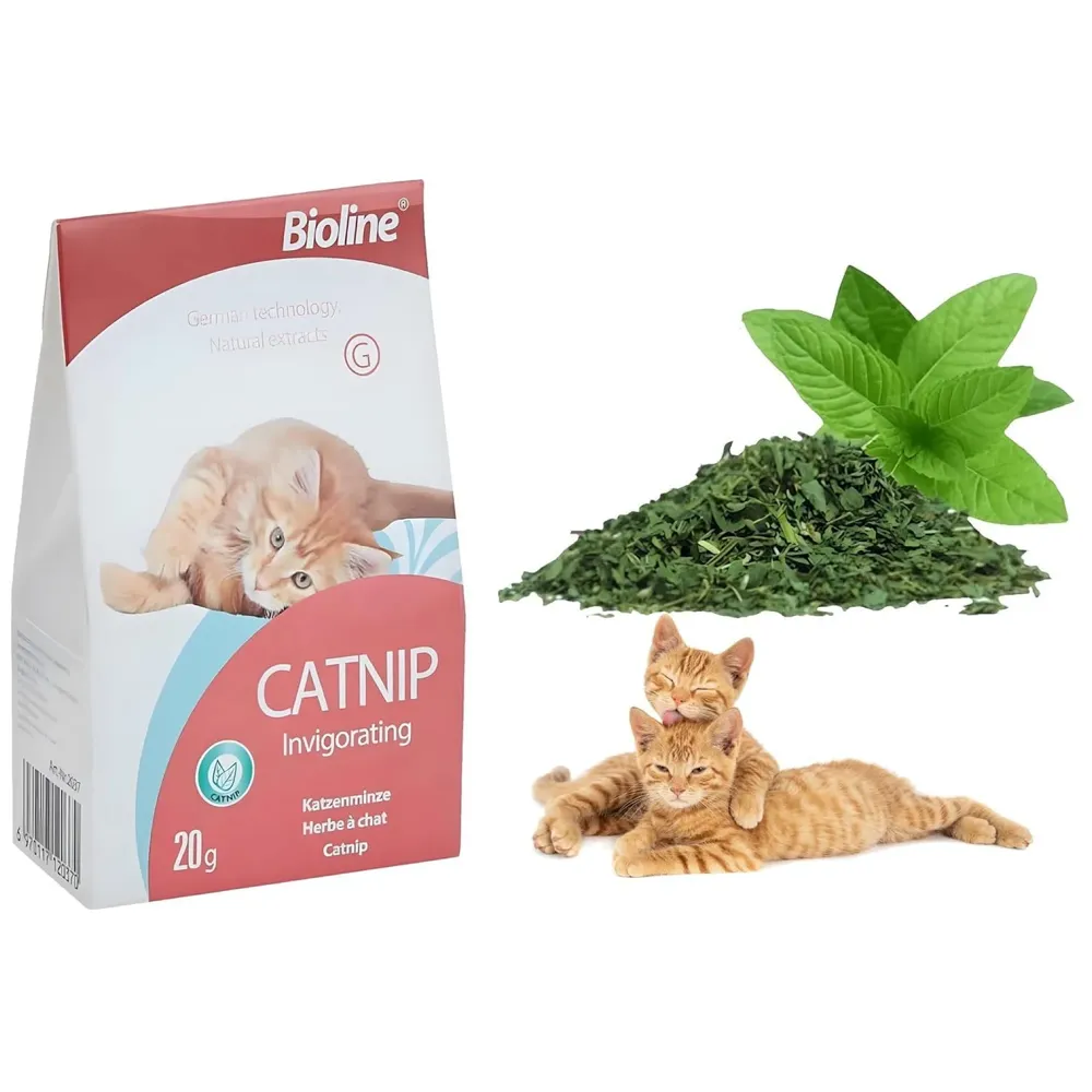 100% Natural Catnip - Strong Grain Free Plant Herb for Happy Kitten & Cat Calming Effects - Use with Cat Toys, Scratching Posts