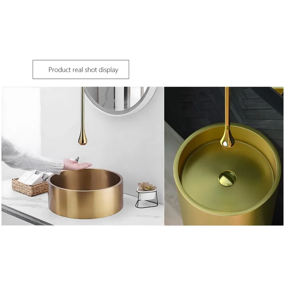 Gold Ceiling Faucet Single Lever Basin Tap Mixer Soft Aerated Water Spout with Ceramic Cartridge Hot and Cold Water, Bathtub False Ceiling Tap, Golden 160 Cm Length Drop Down