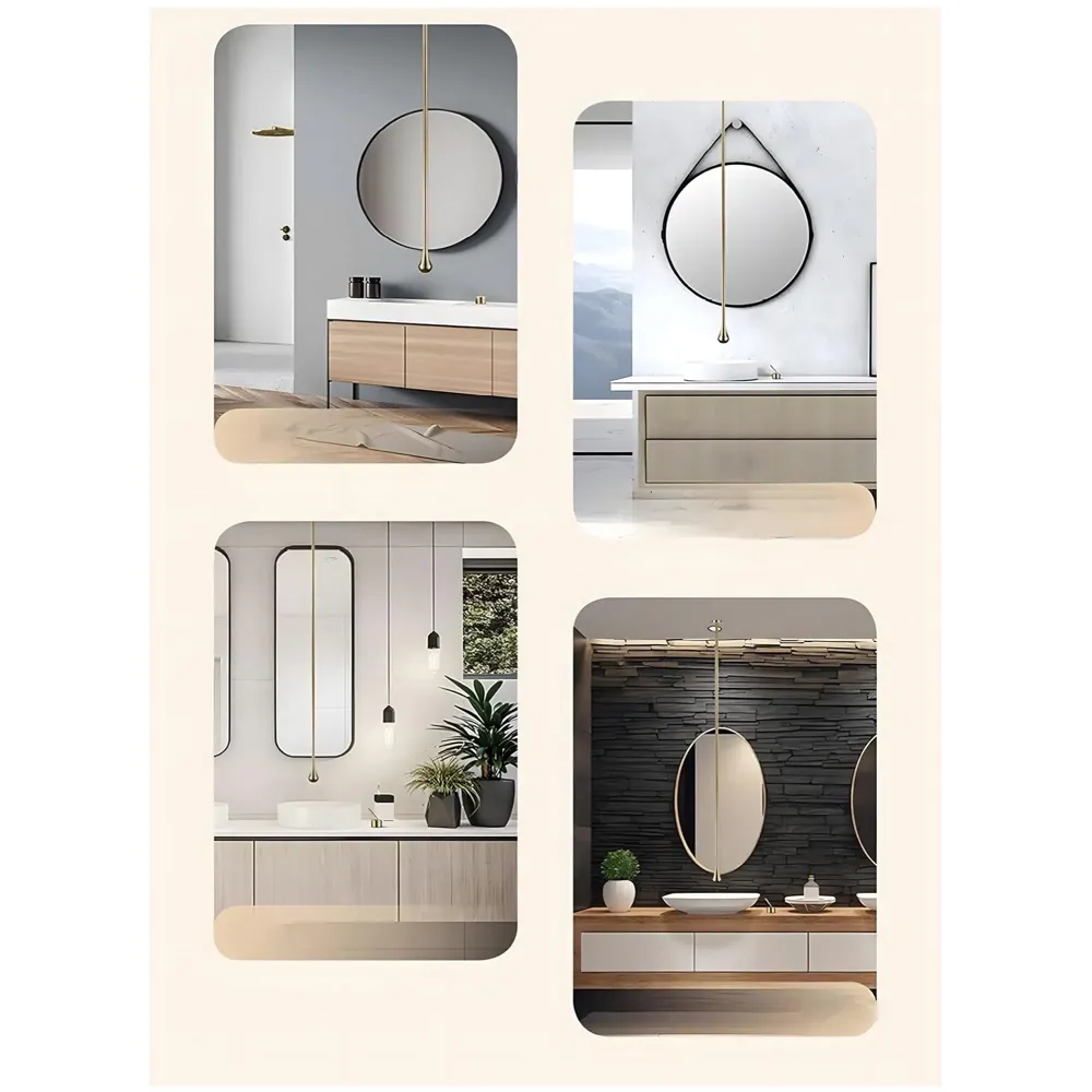 Gold Ceiling Faucet Single Lever Basin Tap Mixer Soft Aerated Water Spout with Ceramic Cartridge Hot and Cold Water, Bathtub False Ceiling Tap, Golden 160 Cm Length Drop Down - 4