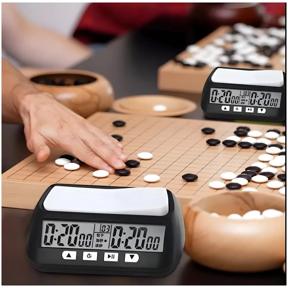 Chess Clock for Professional Board Games Timer Clock Pro Digital Chess Timer Professional for Board Games Timer with Alarm Function Count up and Count Down Black - 2