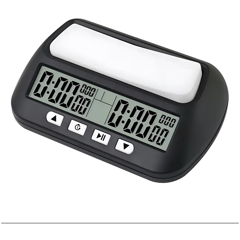 VINJOE Chess Clock Digital Chess Timer Professional for Board Games,Portable Digital Chess Clock & Game Timer with Basic,Bonus,Delay and Positive Time Features Best Gifts for Christmas(Without Battery