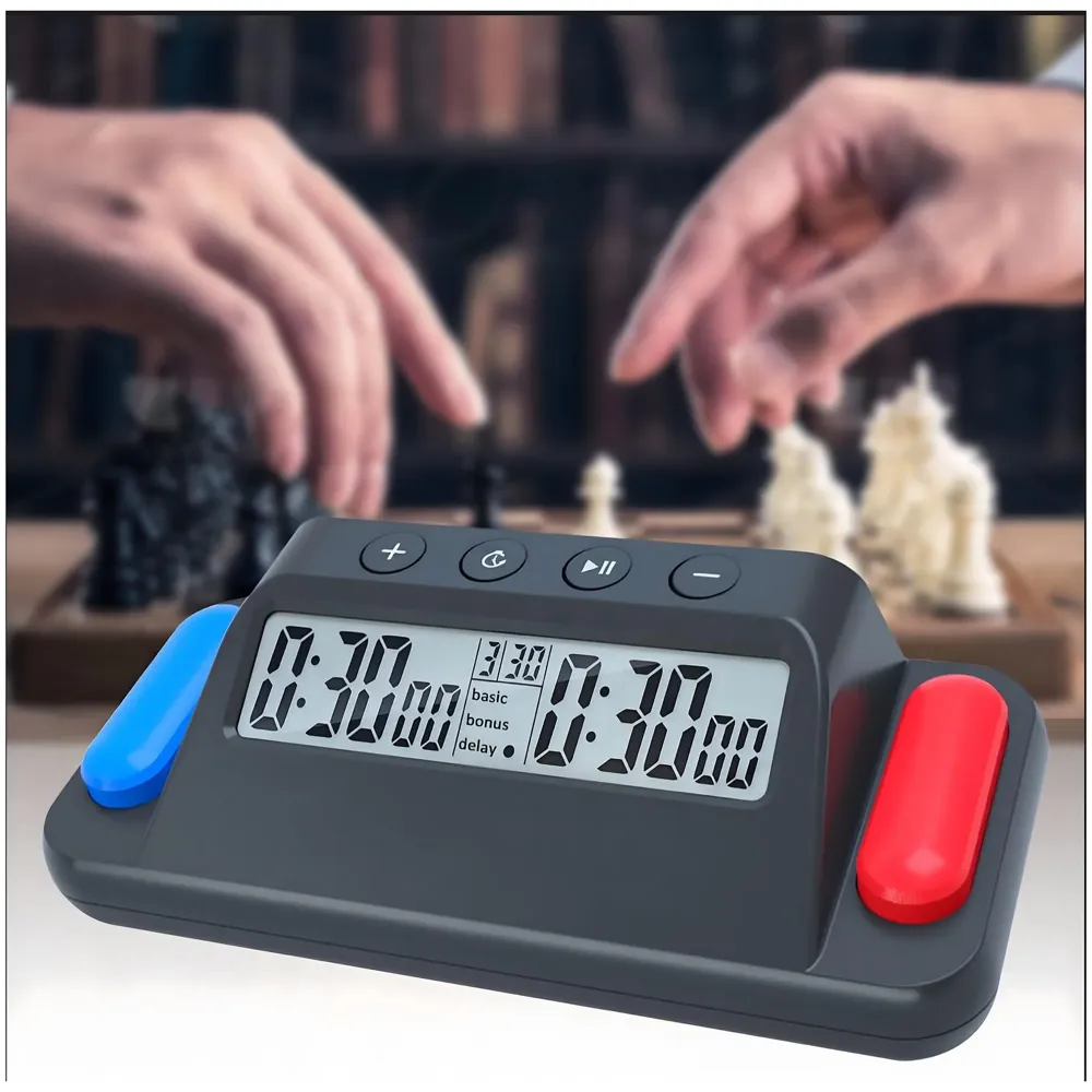 Chess Clock for Professional Board Games Pro Digital Chess Timer Professional for Board Games Timer with Delay Function.