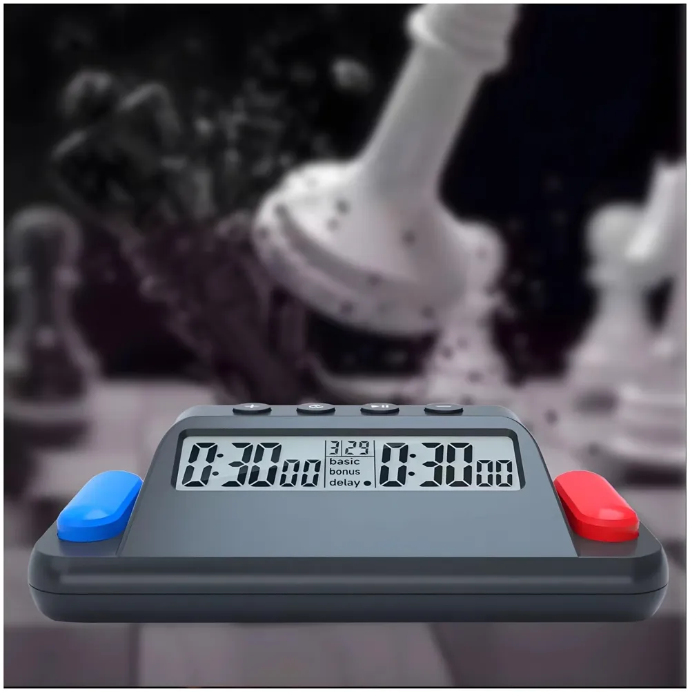 Chess Clock for Professional Board Games Pro Digital Chess Timer Professional for Board Games Timer with Delay Function.
