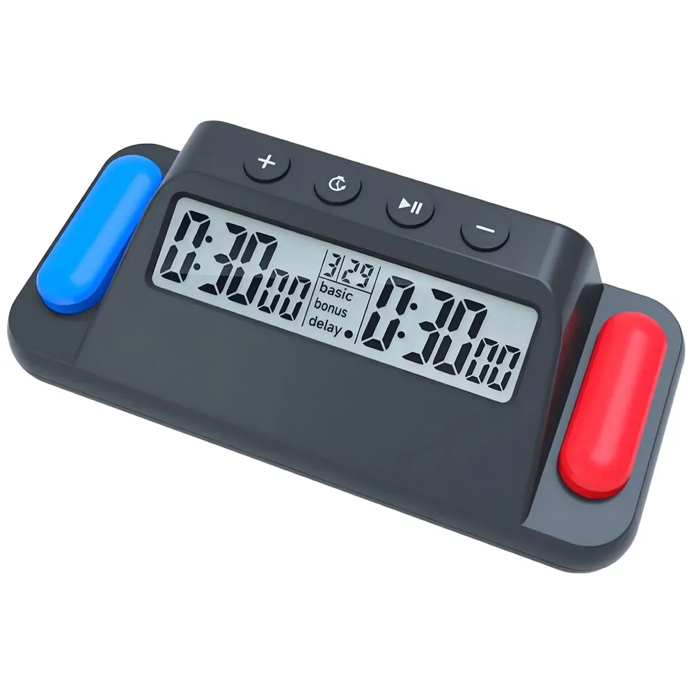 Chess Clock for Professional Board Games Pro Digital Chess Timer Professional for Board Games Timer with Delay Function.