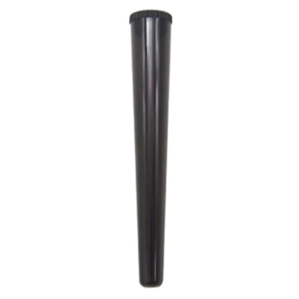 5 Pcs Doob Tubes Smell Proof, King Size Cone Holder Airtight Hard Plastic Tube, 112mm Smoking Rolling Cigar Tube with Lids, Storage Holder for Cone Cigar and Doob - Black