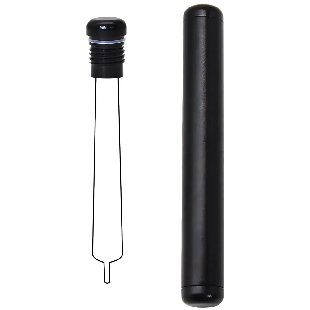 Metal Doob Tubes Smell Proof, King Size Cone Holder Airtight Hard Tube, 110mm Smoking Rolling Cigar Tube with Lids, Storage Holder for Cone Cigar and Doob - Black Aluminium
