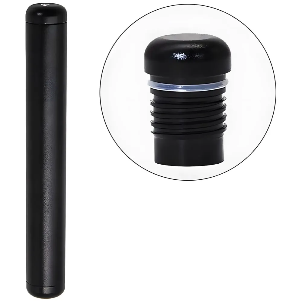 Metal Doob Tubes Smell Proof, King Size Cone Holder Airtight Hard Tube, 110mm Smoking Rolling Cigar Tube with Lids, Storage Holder for Cone Cigar and Doob - Black Aluminium