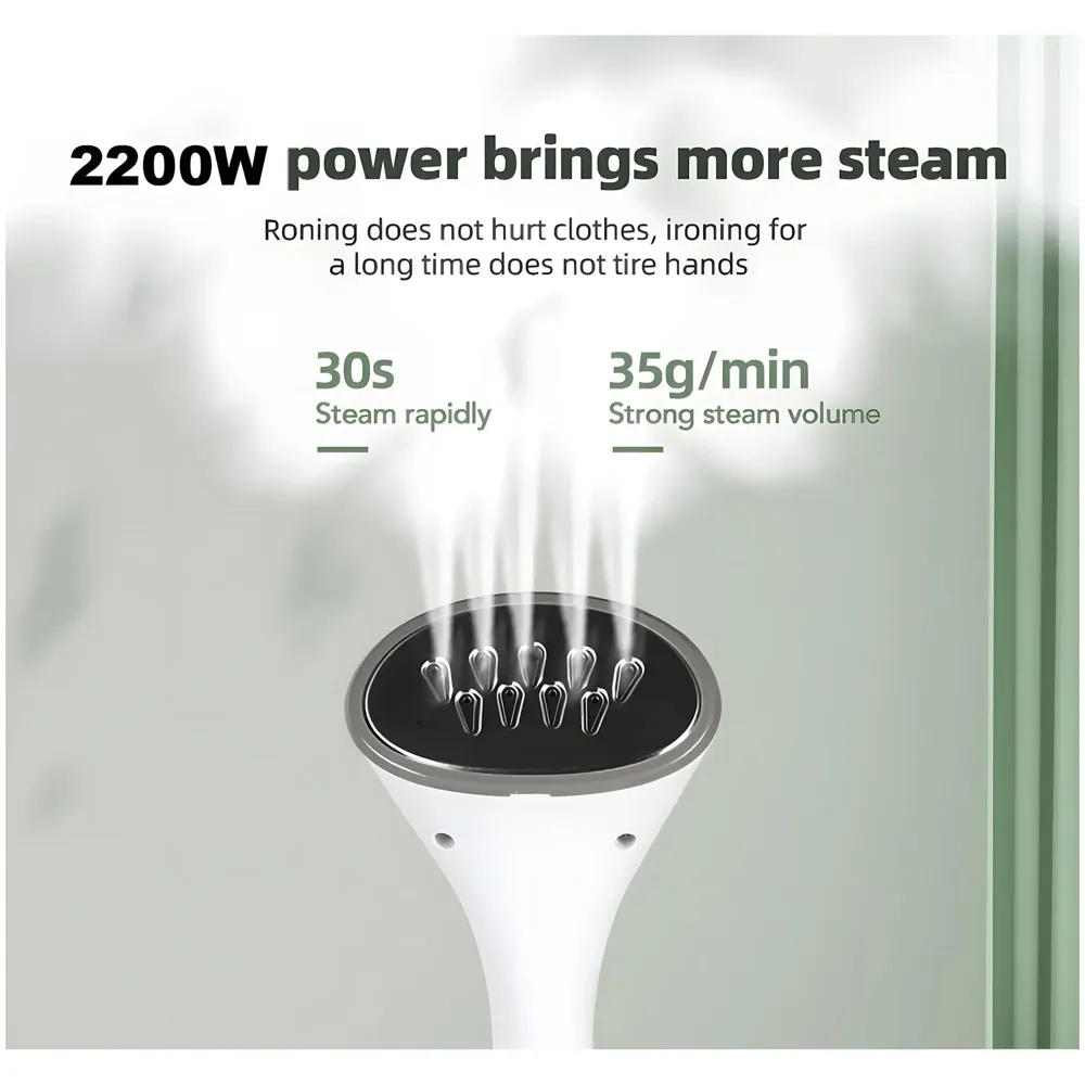 2200W Standing Garment Steamer, 10 Modes Advanced Clothes Steamer For Wrinkle-Free Clothes - Fast Heat-Up, Portable, And Efficient For Home And Professionals, Steam Iron. Red - 5