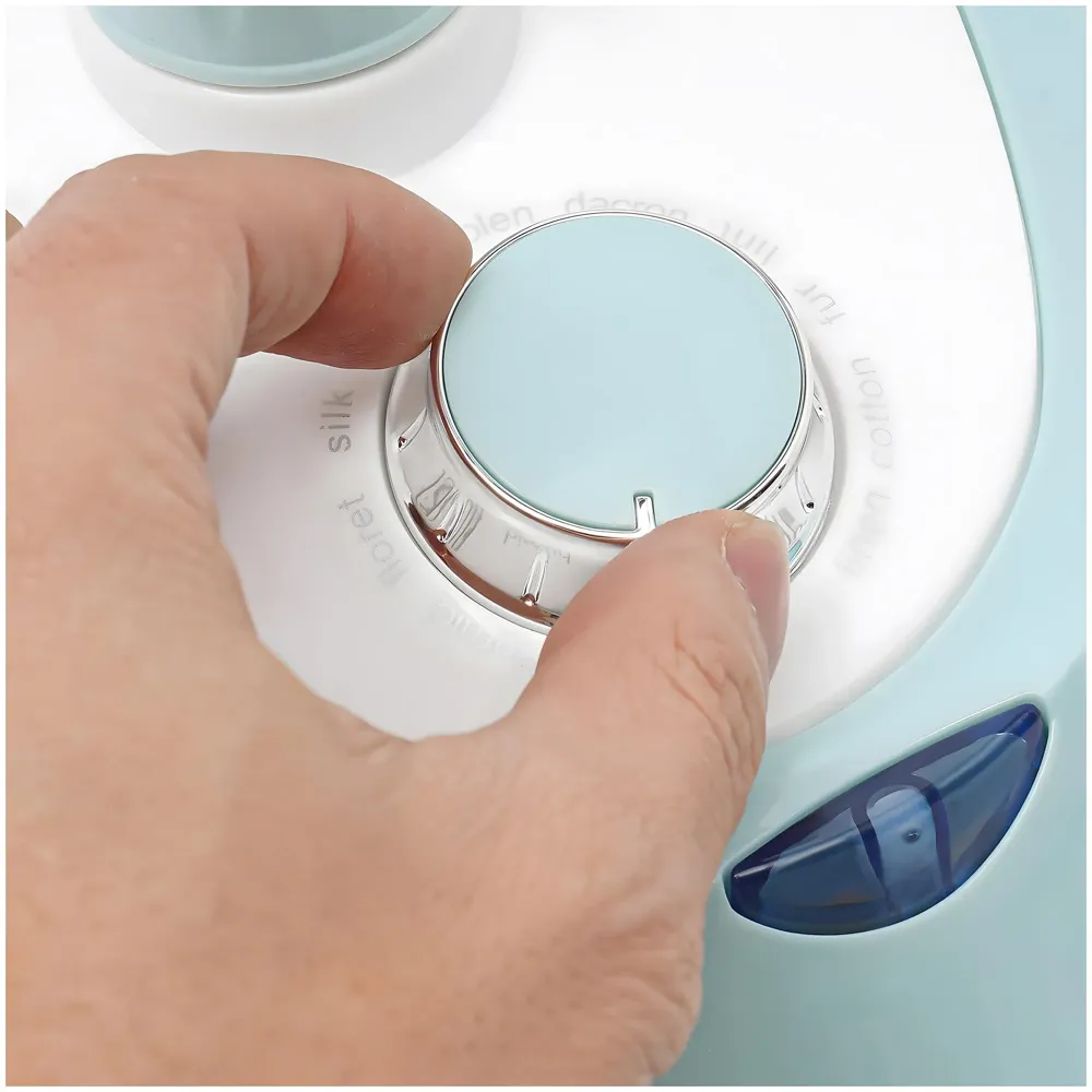 2200W Standing Garment Steamer, 10 Modes Advanced Clothes Steamer For Wrinkle-Free Clothes - Fast Heat-Up, Portable, And Efficient For Home And Professionals, Steam Iron. Blue White