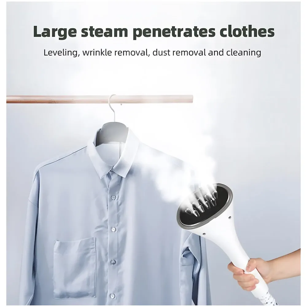 Standing Garment Steamer 2000W, Advanced Clothes Steamer For Wrinkle-Free Clothes - Fast Heat-Up, Portable, And Efficient For Home And Professionals, Steam Iron Wheels