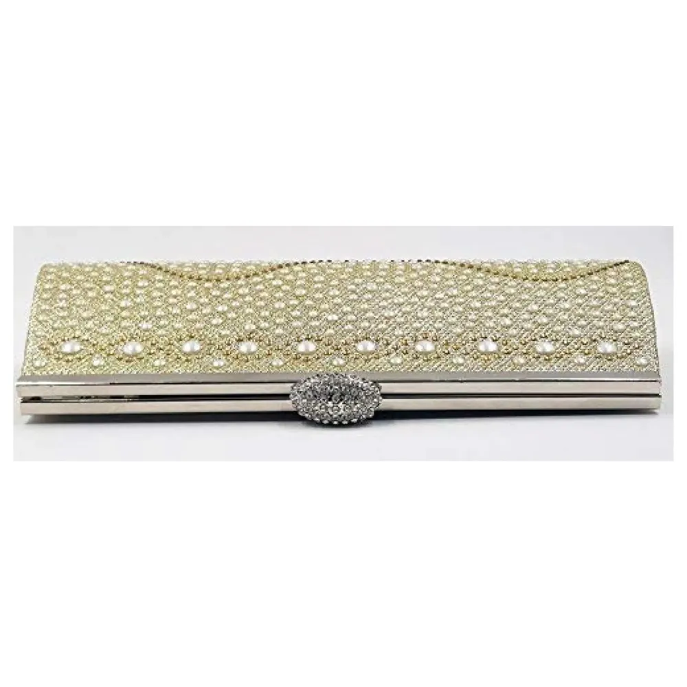 Clutch With Pearls And Sling, wedding, gathering, outing, parties clutch purse bag for women - 2