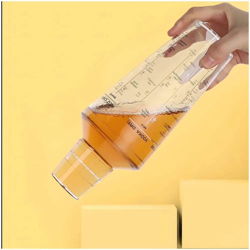 Cocktail Shaker, Cocktail Making, Drink Mixer Wine Beverage Shaker with Scales, Large Capacity for Drinks Bar Accessories Home Use with Recipes Newcomer