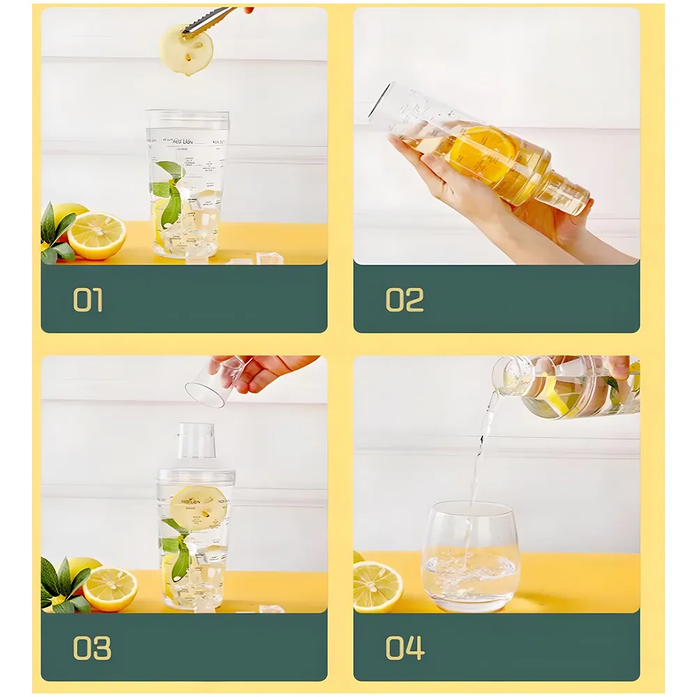 Cocktail Shaker, Cocktail Making, Drink Mixer Wine Beverage Shaker with Scales, Large Capacity for Drinks Bar Accessories Home Use with Recipes Newcomer
