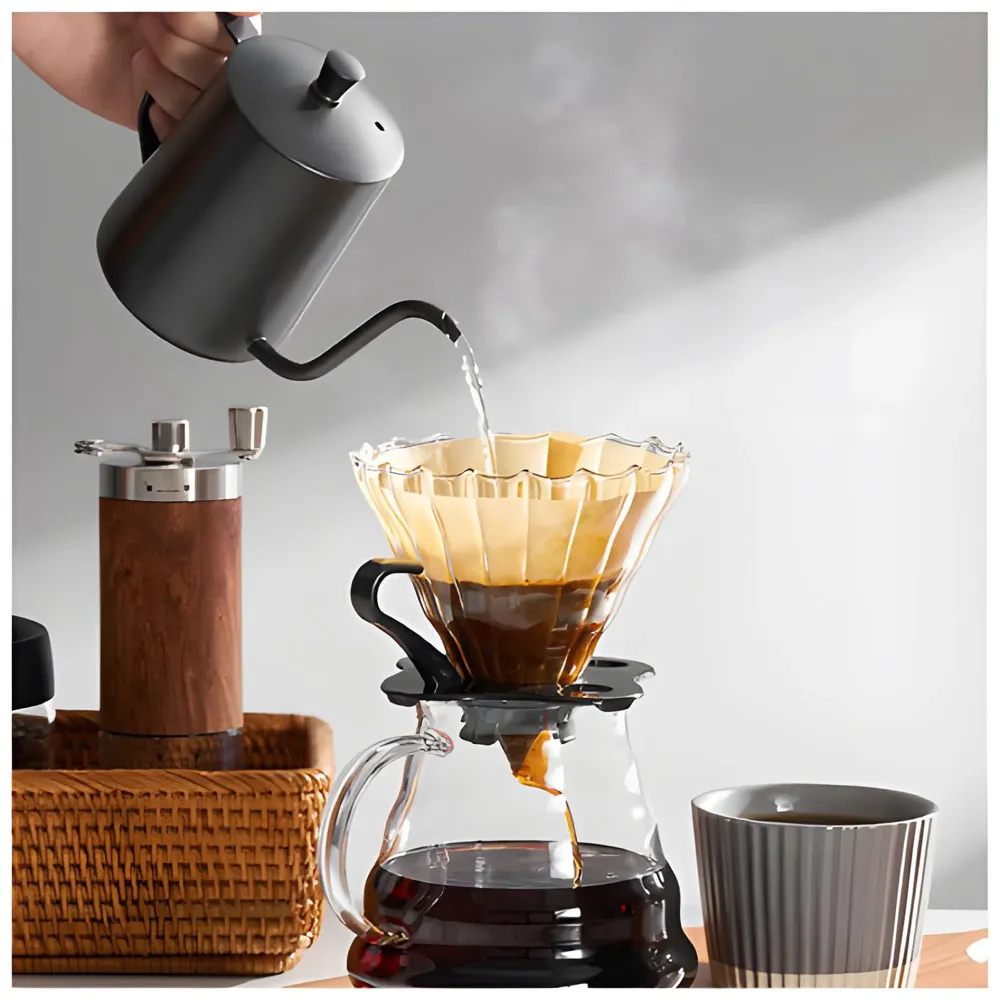 100 Pcs Coffee Filters, Size 02 Unbleached Cone Filters, Disposable Natural Paper Filters 2-4 Cup, 02 Cone for Pour Over and Drip Coffee Maker - 8