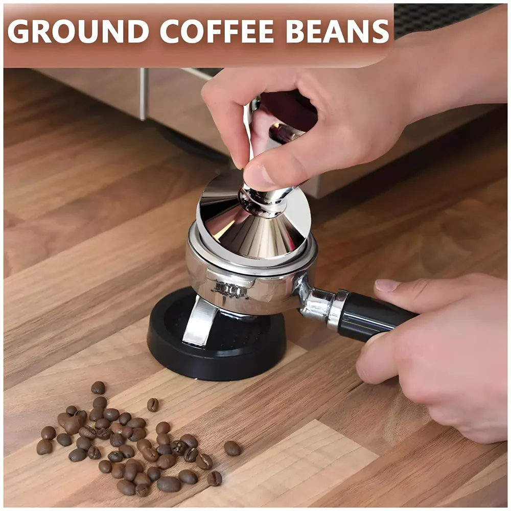 Coffee Tamper – 58 mm, Espresso Tamper, Coffee Bean Press Crema, Barista-Grade Tool for Home & Café, Accessories Coffee Powder Presser - 58 x 80 mm