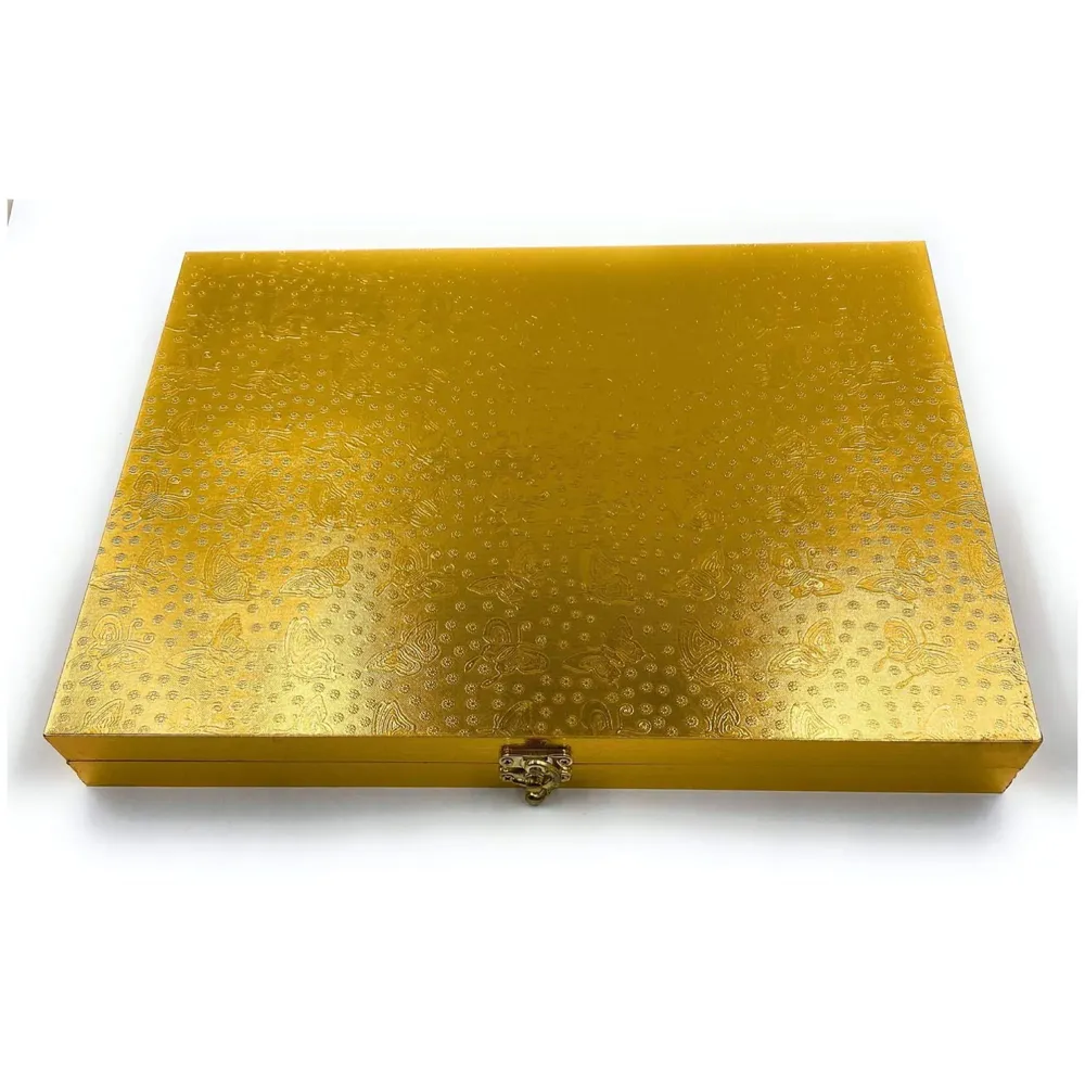 Cutlery Set, 24 Pc Set with Box Modern Pieces Gold Stainless Steel Flatware for Daily Use, Party, Restaurants (24 Pc with Box)