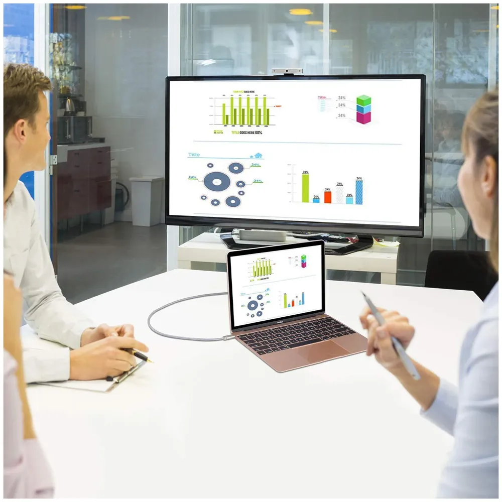 Cable Type C to HDMI 4K Cable Thunderbolt 3 Compatible, Male to Male