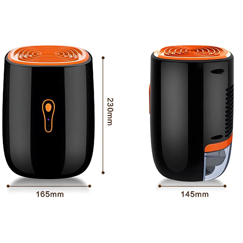 Quiet and Portable Dehumidifier for Home and Bathroom, Moisture Absorbing with Automatic Shut-Off, Tank 800 ml, Energy Saving, Ideal for Mold and Moisture - 6